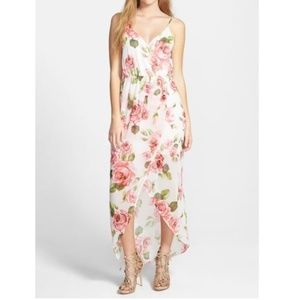 Nordstrom Lush Floral / Rose Maxi Dress - XS